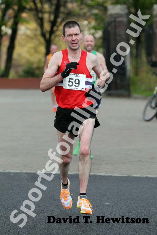 No 59, Terry O'Gara Memorial 5k, Road Race organised by Wallsend Harriers and AC race.